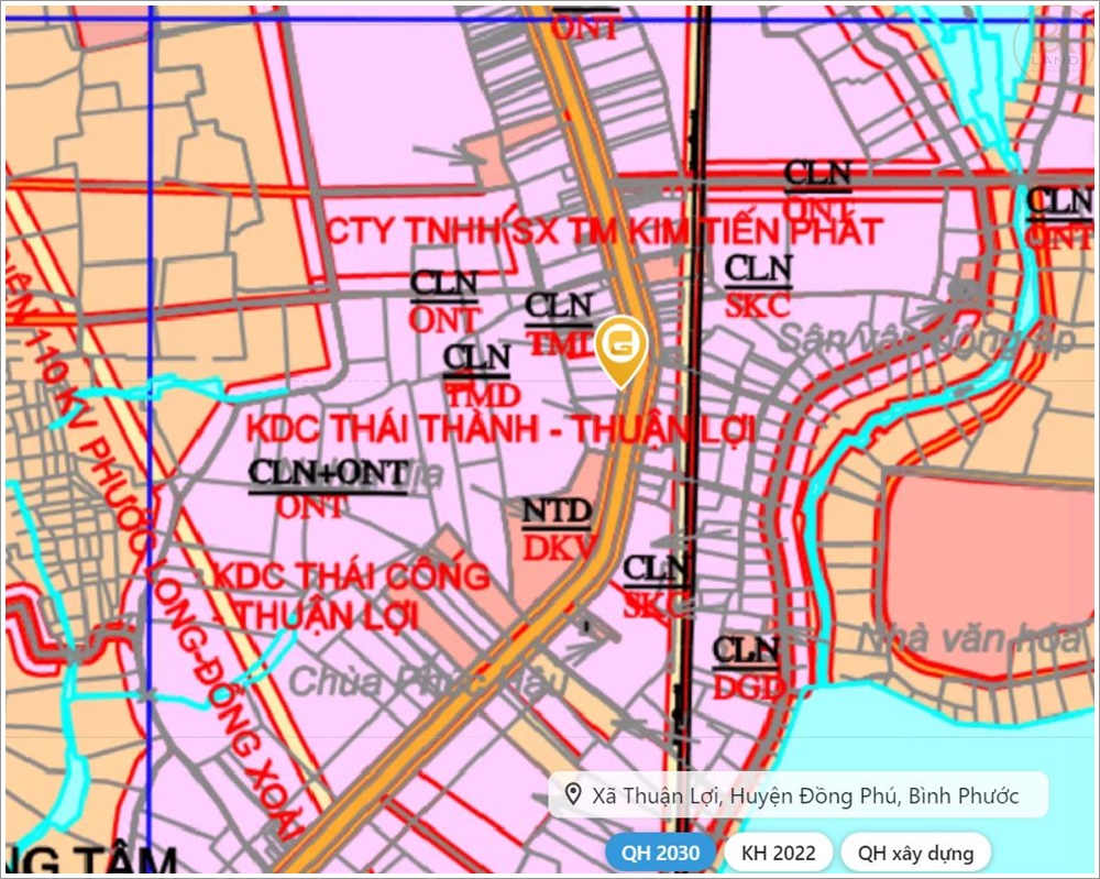 Lô đất 335m2 xã Thuận Lợi huyện Đồng Phú tỉnh Bình Phước 2