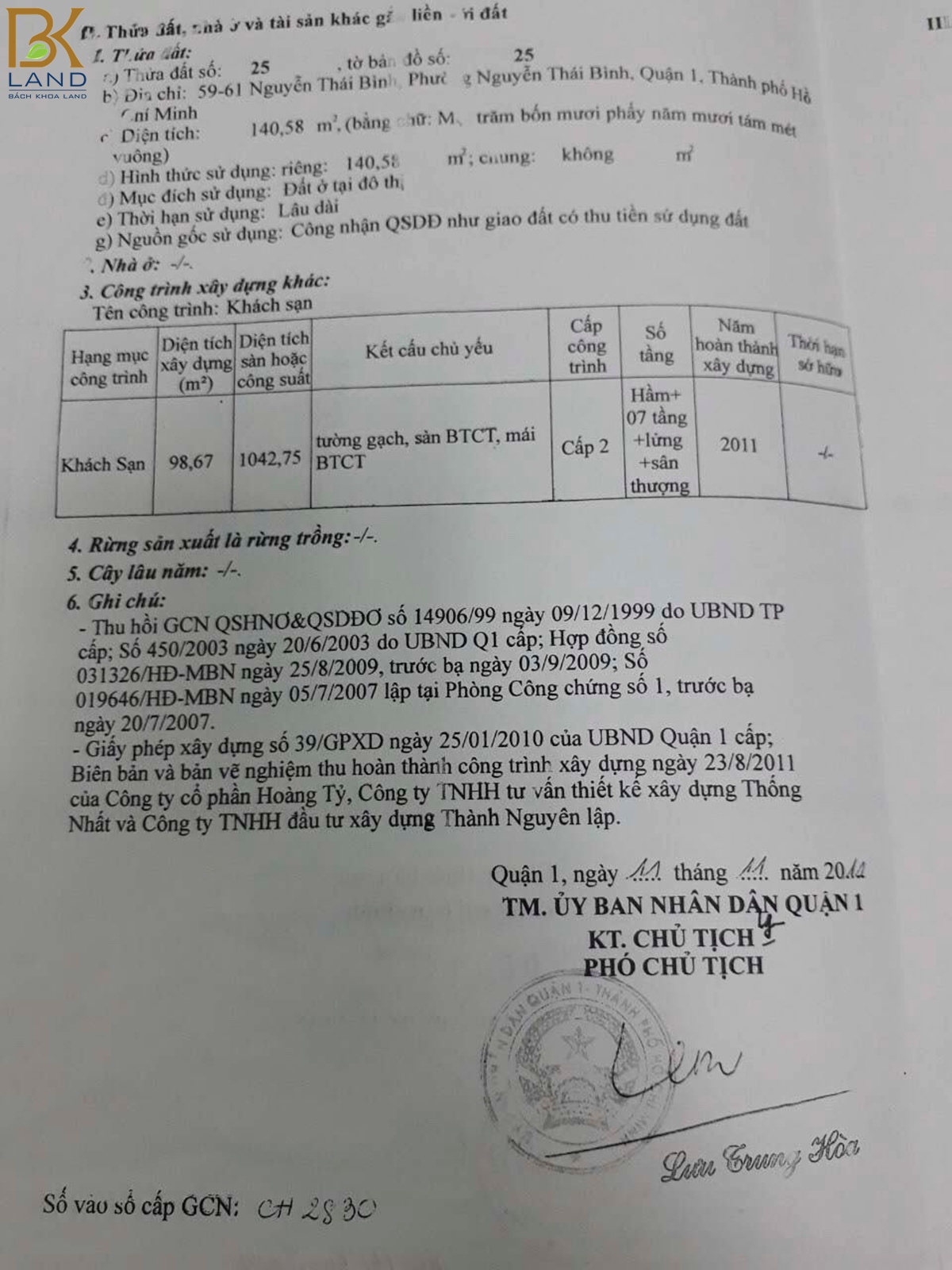 BÁN KHÁCH SẠN NGUYỄN THÁI BÌNH QUẬN 1 1